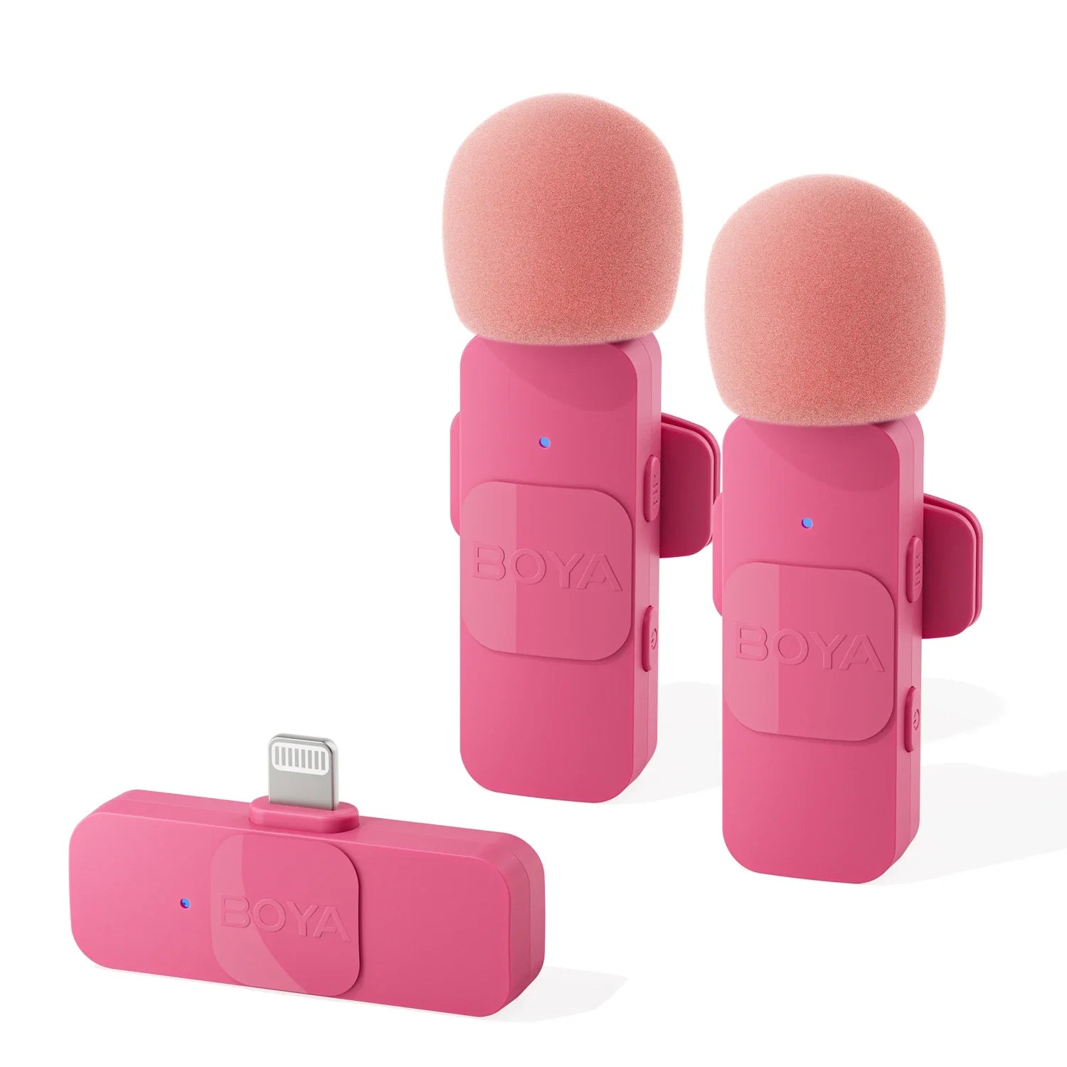 BOYA BY-V Wireless Lavalier Microphone for iPhone Android USB-C Devices Vlogging Recording Streaming