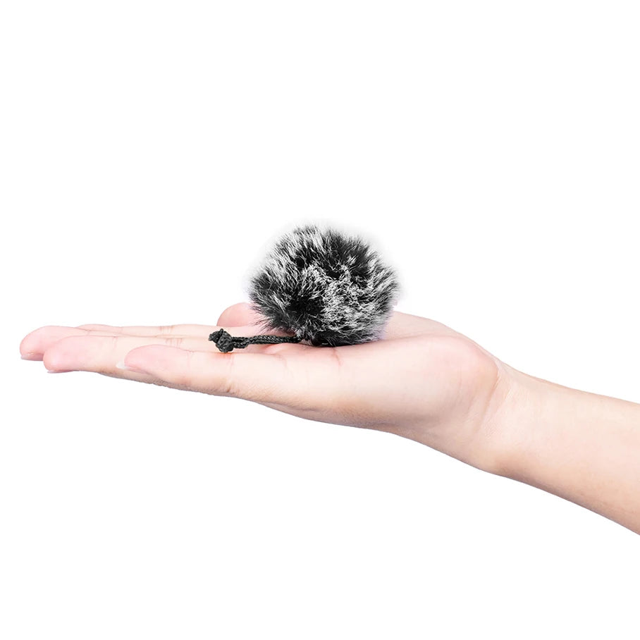Mini Furry Windscreen Wind Muff Cover for Lavalier Microphones – Universal Fit in Multiple Colours