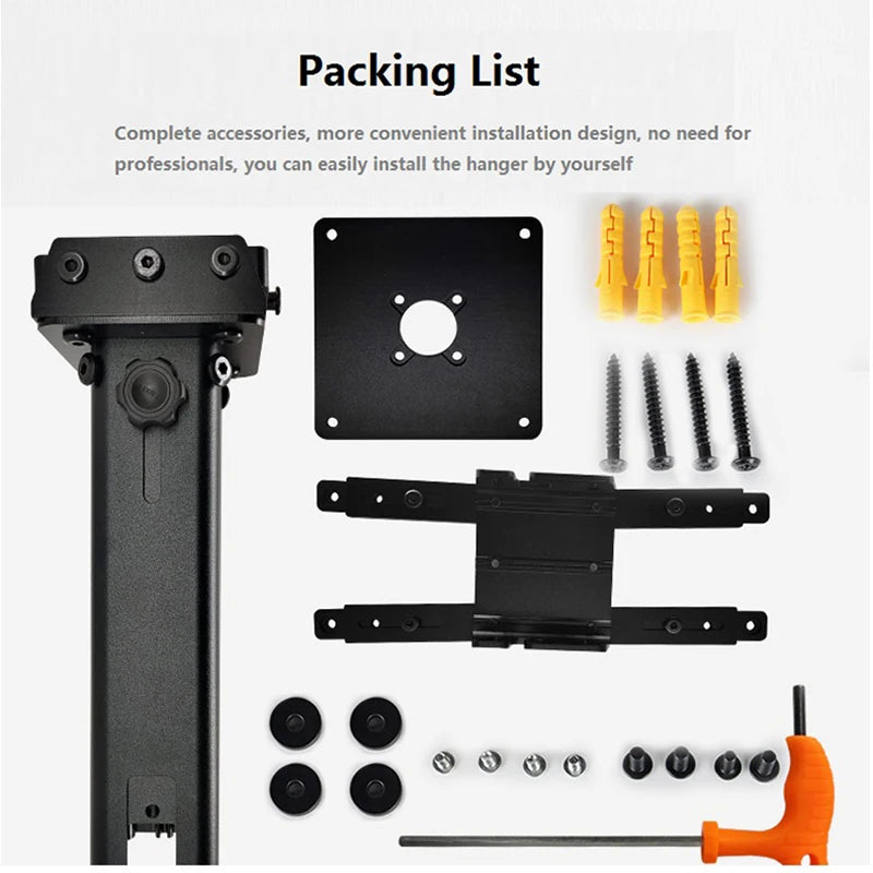 Adjustable Aluminium Alloy Projector Ceiling and Wall Mount Stand for Home or Office Use