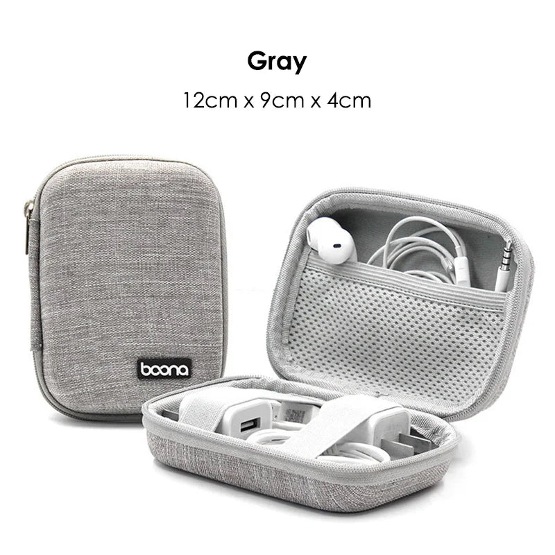 Hard Shell Electronics Travel Organizer for Chargers Mouse Cables Earphones HDD Digital Accessories
