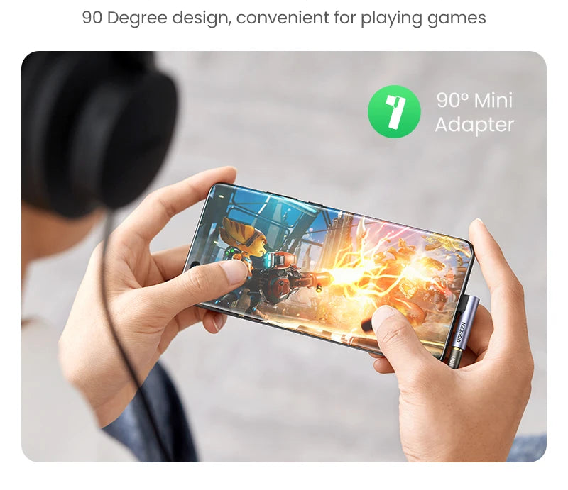 USB C to 3.5mm Headphone Jack Adapter AUX Audio Cable for Huawei Xiaomi OnePlus Phones