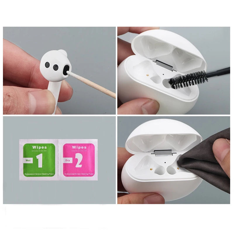 Earphone and Earbud Cleaning Brush Tool Kit for Wireless Bluetooth Headphones and Cases