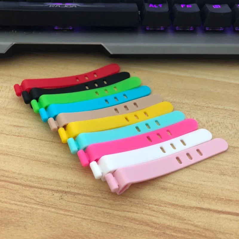 Silicone Cable Organiser and Wire Management Ties for Desk and Charging Cable Storage
