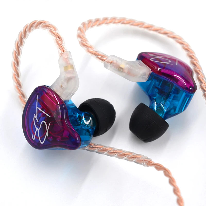 Wired In Ear Monitor Earphones with Detachable Cable and Noise Cancelling Microphone