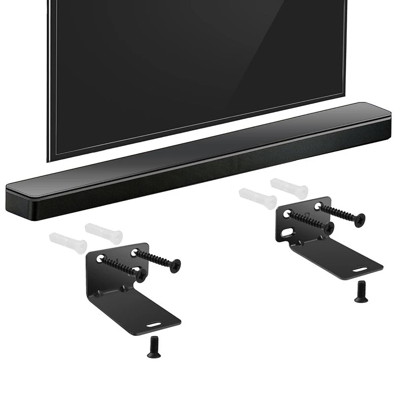 Premium Wall and Ceiling Speaker Mount Bracket Pair for Home Soundbar Audio Systems