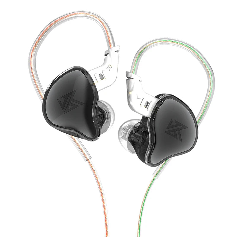KZ EDCX Wired In-Ear Earphones with Mic, 3.5mm Plug, HiFi Sound, and Noise Isolation
