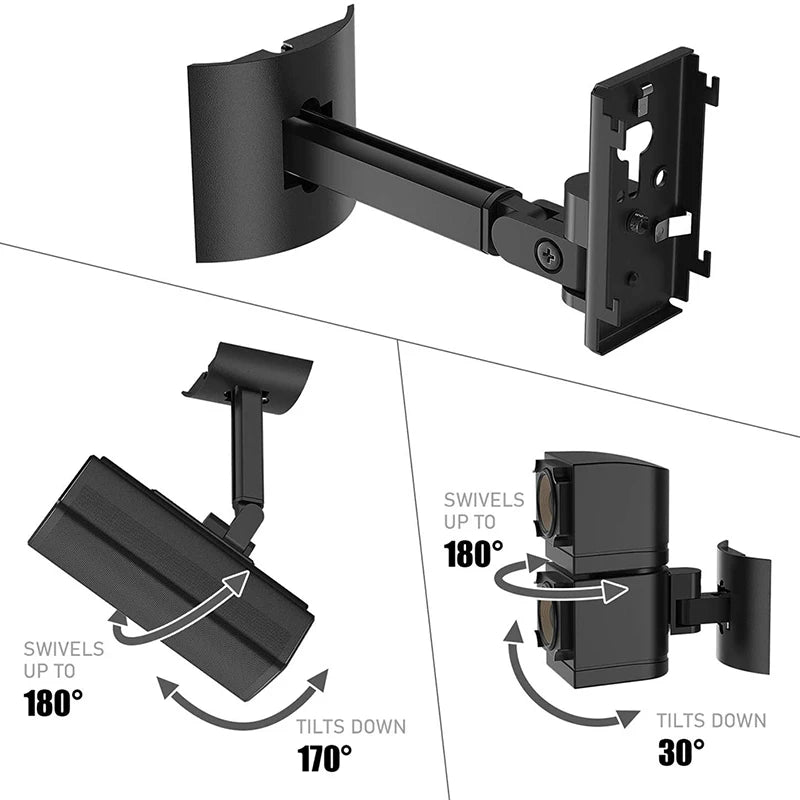 Premium Steel Wall Mount Speaker Bracket for Bose Home Audio Setup