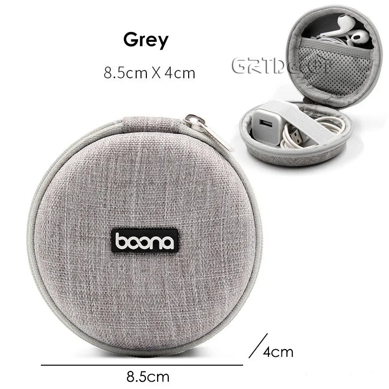 Double Layer Hard EVA Electronics Storage Case for Cables Chargers Earphones and Travel Accessories