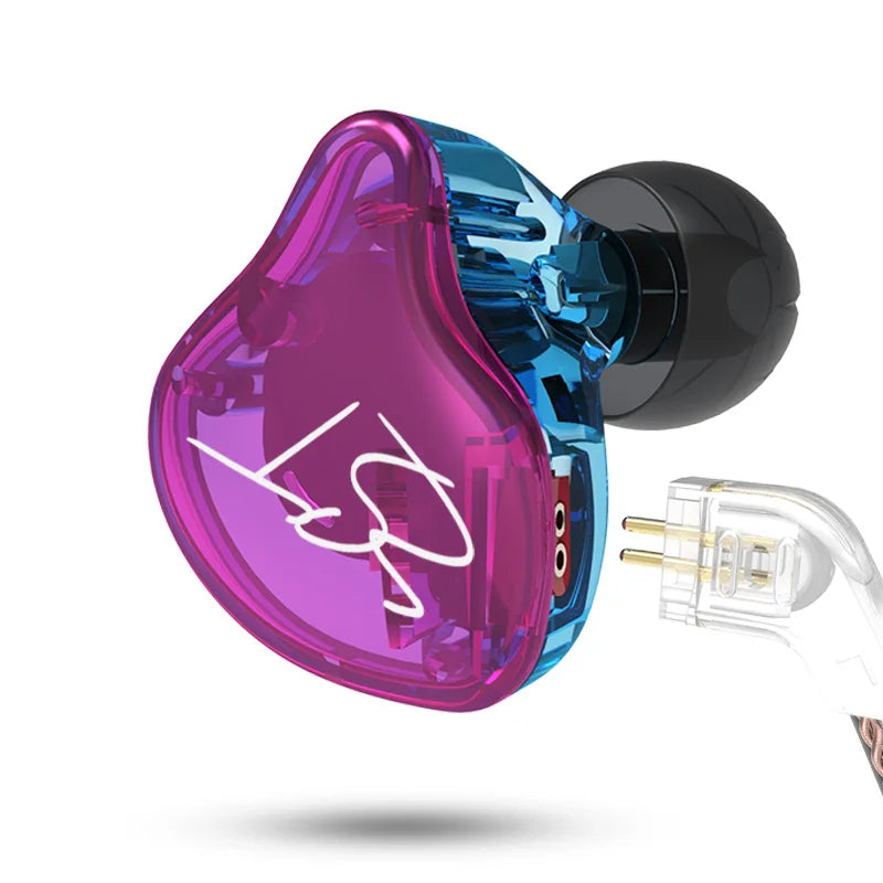 Wired In Ear Monitor Earphones with Detachable Cable and Noise Cancelling Microphone