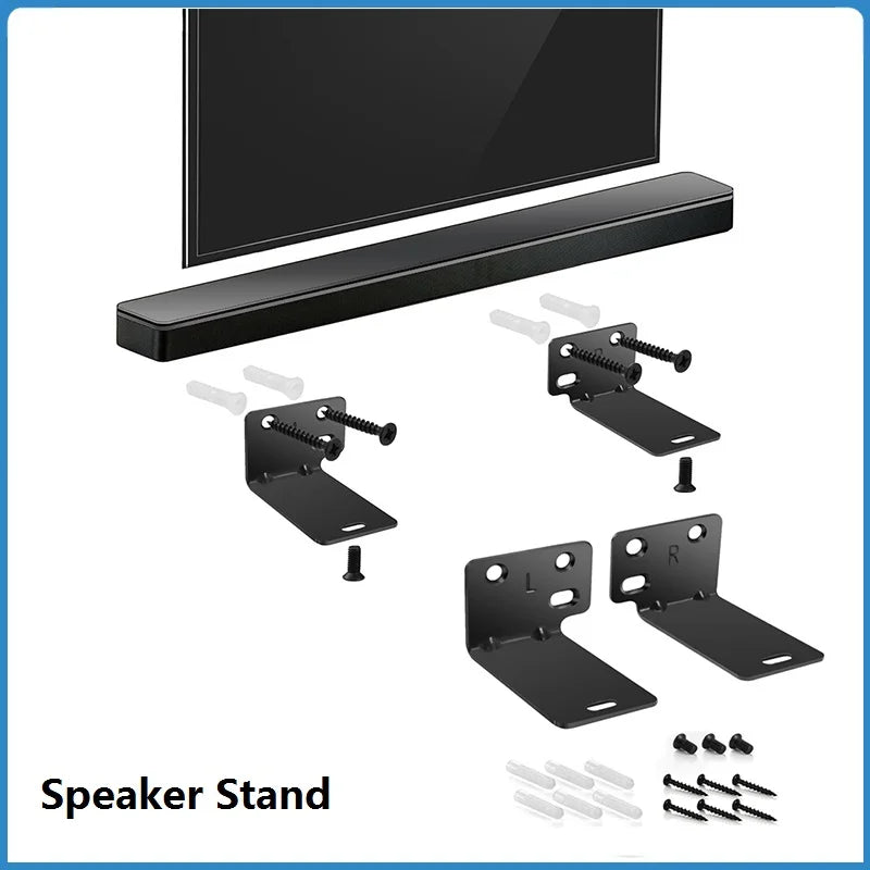 Premium Wall and Ceiling Speaker Mount Bracket Pair for Home Soundbar Audio Systems
