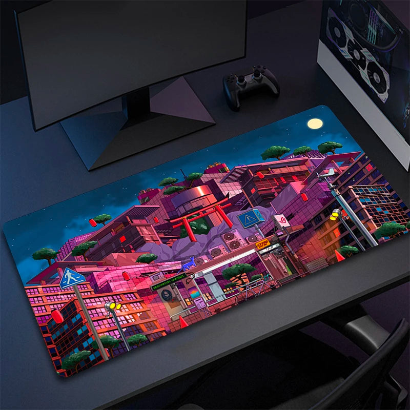 Large Anime Gaming Mouse Pad with Non-Slip Rubber Base for Desk and PC Accessories