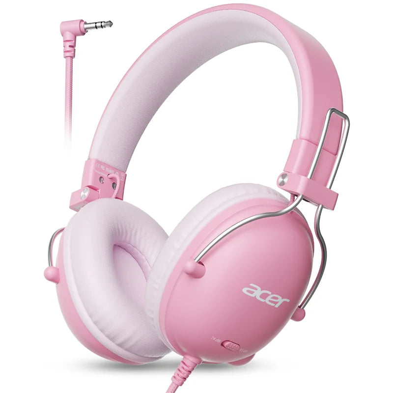 Children’s Safe Wired On-Ear Headphones with Volume Limiter Stereo Sound and Comfortable Fit