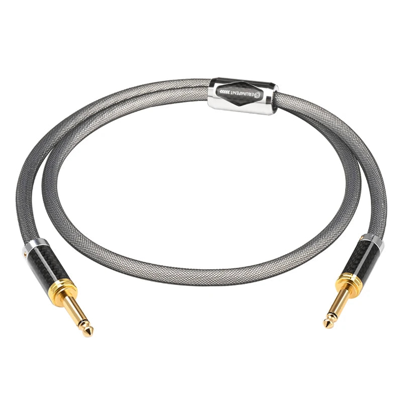 Premium 6.5mm to 6.5mm Mono Audio Cable for Guitar Amplifier Speaker and Studio Equipment