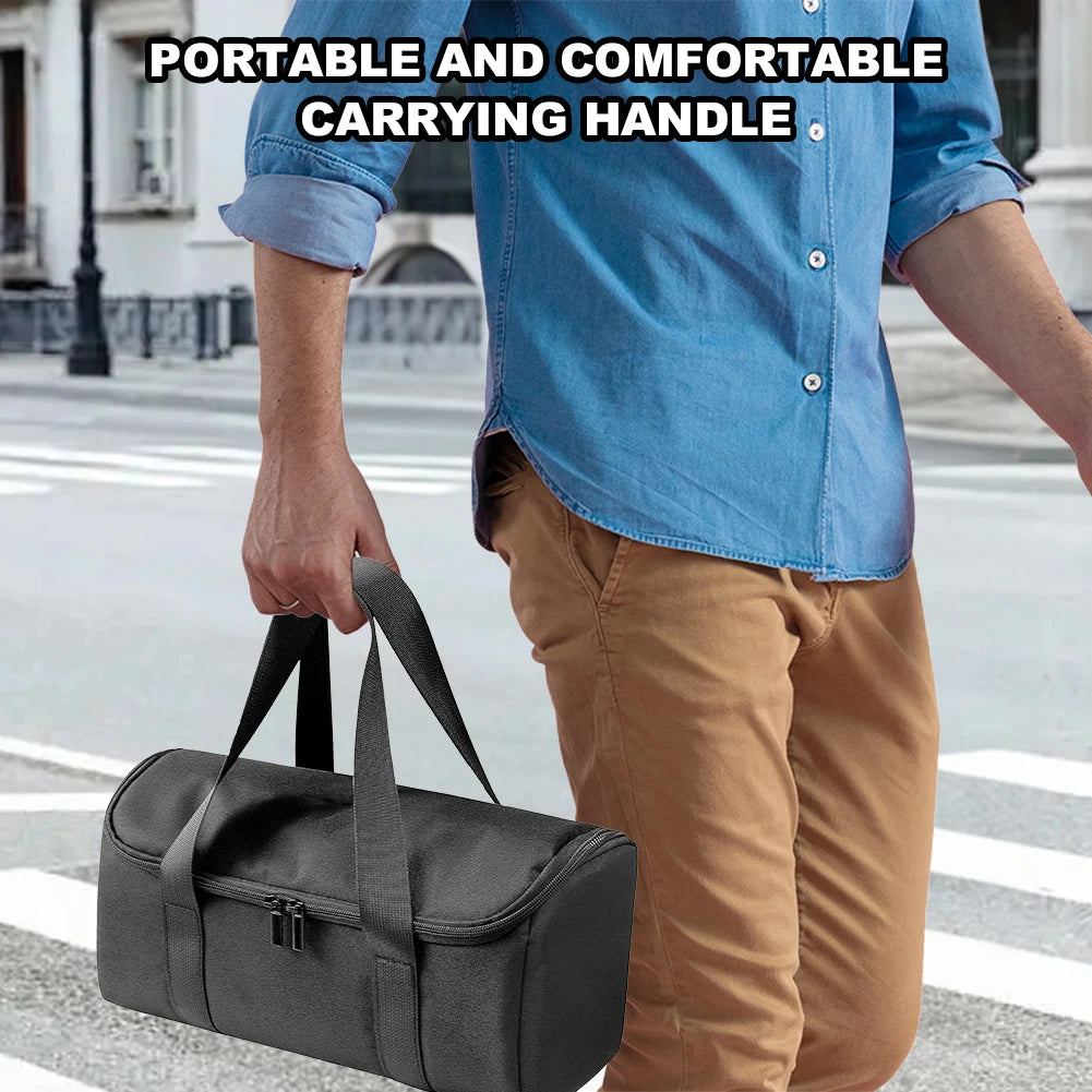 Water Resistant Shockproof Audio Travel Case for Portable Bluetooth Speakers and Accessories Carry Bag