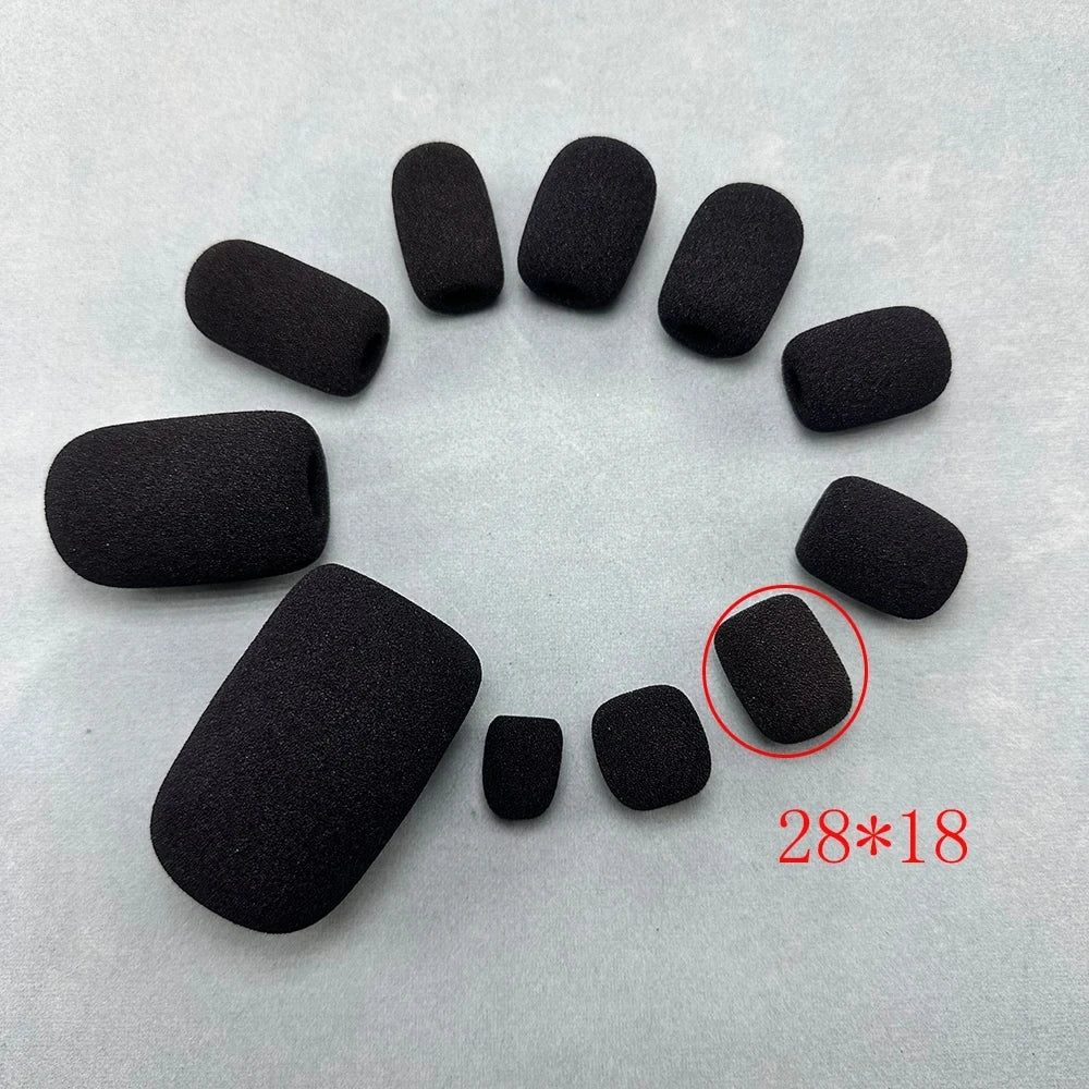 Microphone Foam Covers for Headsets and Mircophones – 10 Pack Noise Reduction Windscreens