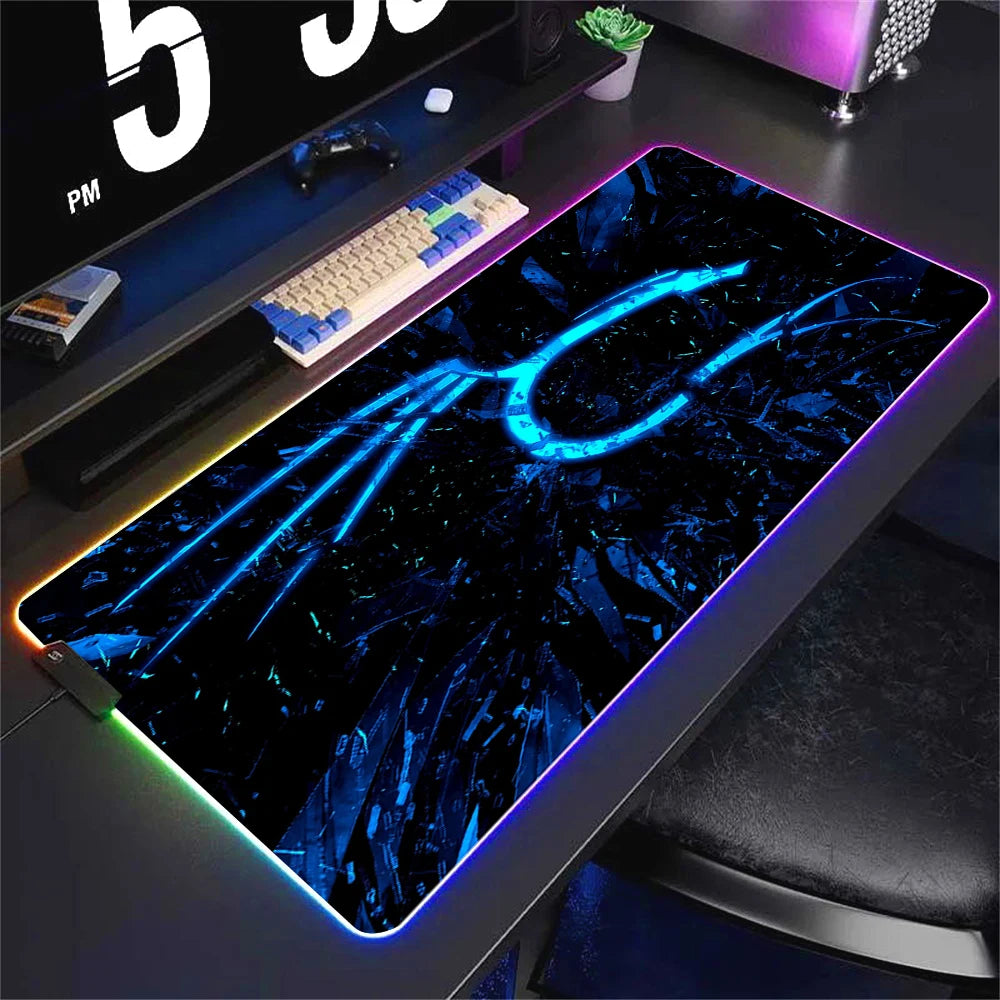 RGB LED Gaming Mouse Pad XXL Large Waterproof Desk Mat with Non Slip Base and Soft Surface