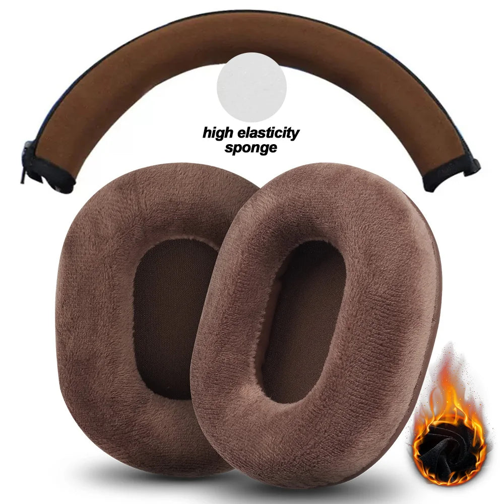 Premium Replacement Audio-Technica Oval Ear Pads Cushions for Over-Ear Headphones Various Materials