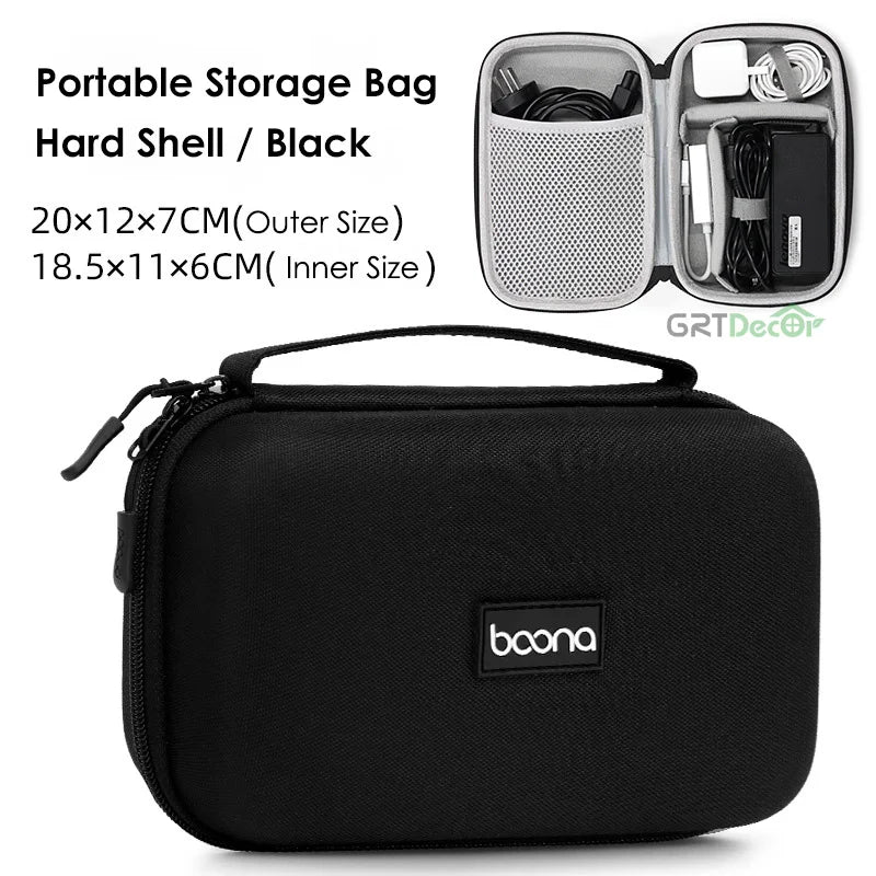 Hard Shell Electronics Travel Organizer for Chargers Mouse Cables Earphones HDD Digital Accessories
