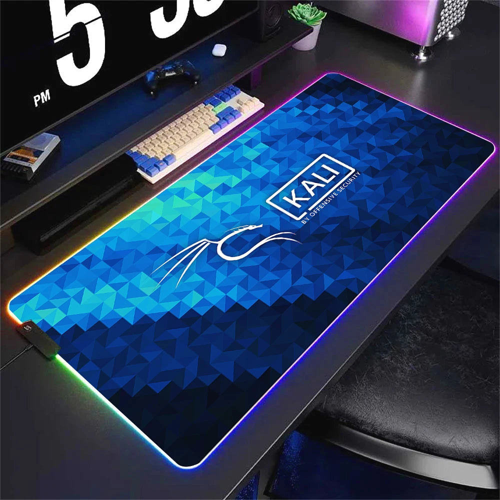 RGB LED Gaming Mouse Pad XXL Large Waterproof Desk Mat with Non Slip Base and Soft Surface
