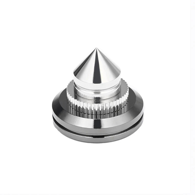 Premium Solid Steel Speaker Isolation Feet and Spike Pads for Amplifiers and CD Players