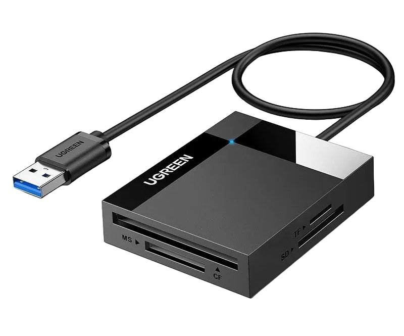 4-in-1 USB-C & USB 3.0 Card Reader SD Micro SD CF MS 5Gbps OTG Adapter for PC Laptop