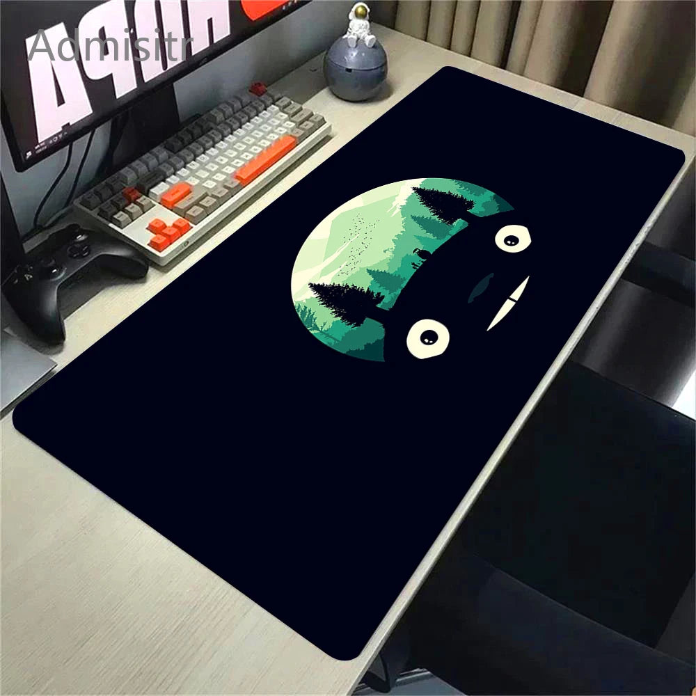 Large Cute Cat Gaming Mouse Pad Non-slip XL Desk Mat with HD Print and Stitched Edges