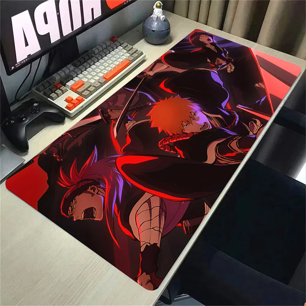 Large Extended Gaming Mouse Pad with Anti-Slip Rubber Base and Stitched Edges for Desk Setup