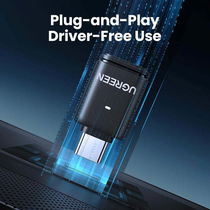 USB-C Bluetooth 5.3 Audio Transmitter with aptX HD for PC Nintendo Switch Headset Speaker