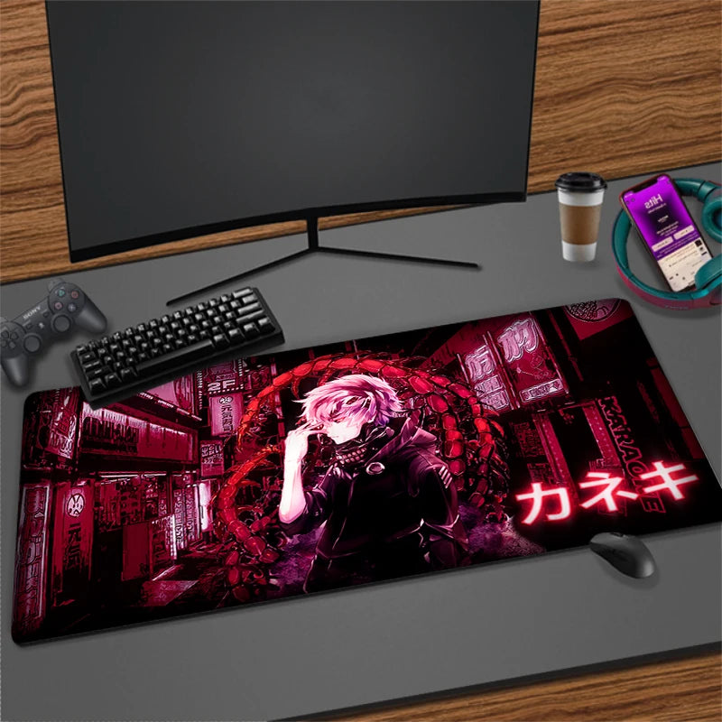 Large Anime Gaming Mouse Pad Non-Slip Rubber Mat for Keyboard and Desk, Multiple Sizes Available
