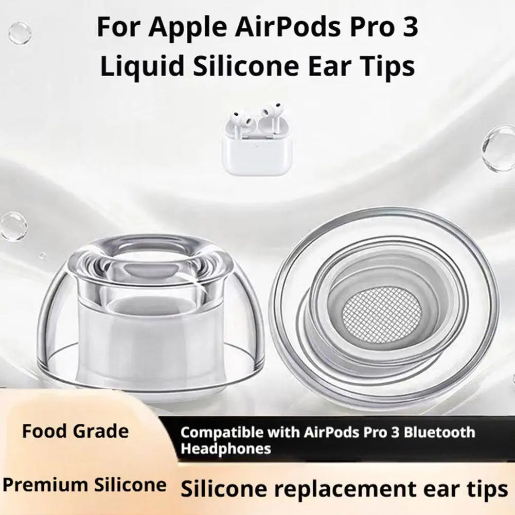 Liquid Silicone Replacement Ear Tips Compatible with AirPods Pro for Enhanced Noise Isolation Comfort