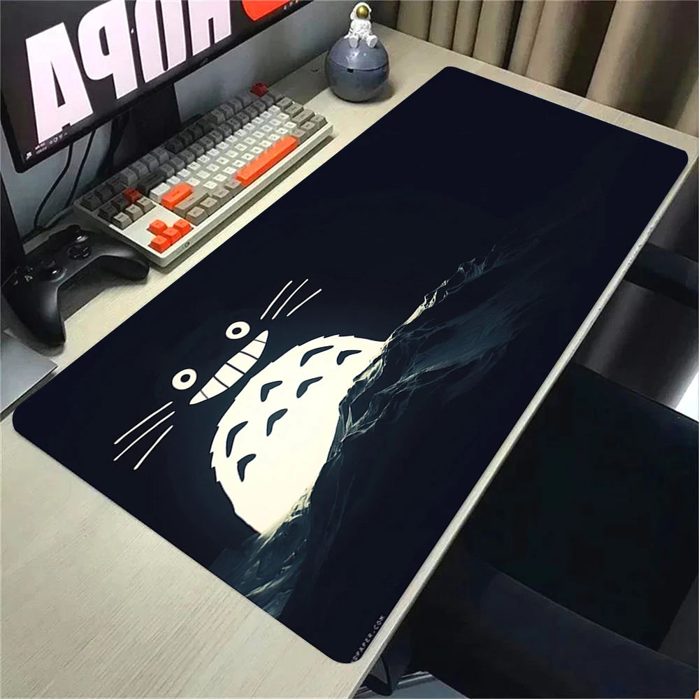 Large Cute Cat Gaming Mouse Pad Non-slip XL Desk Mat with HD Print and Stitched Edges