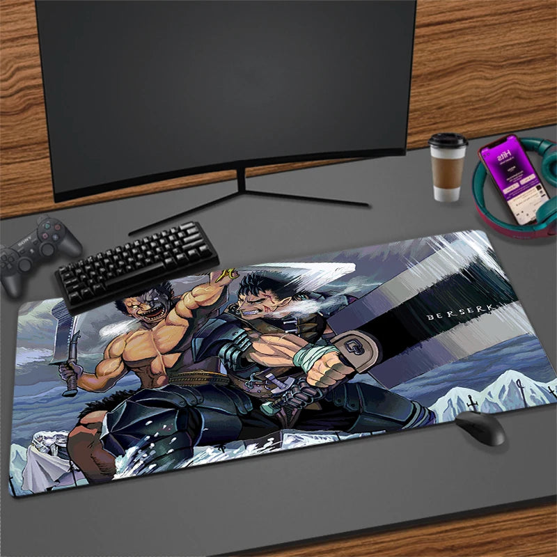 XXL Non-slip Rubber Mouse Mat for Gaming and Office | Extra Large Desk Pad with Stitched Edges