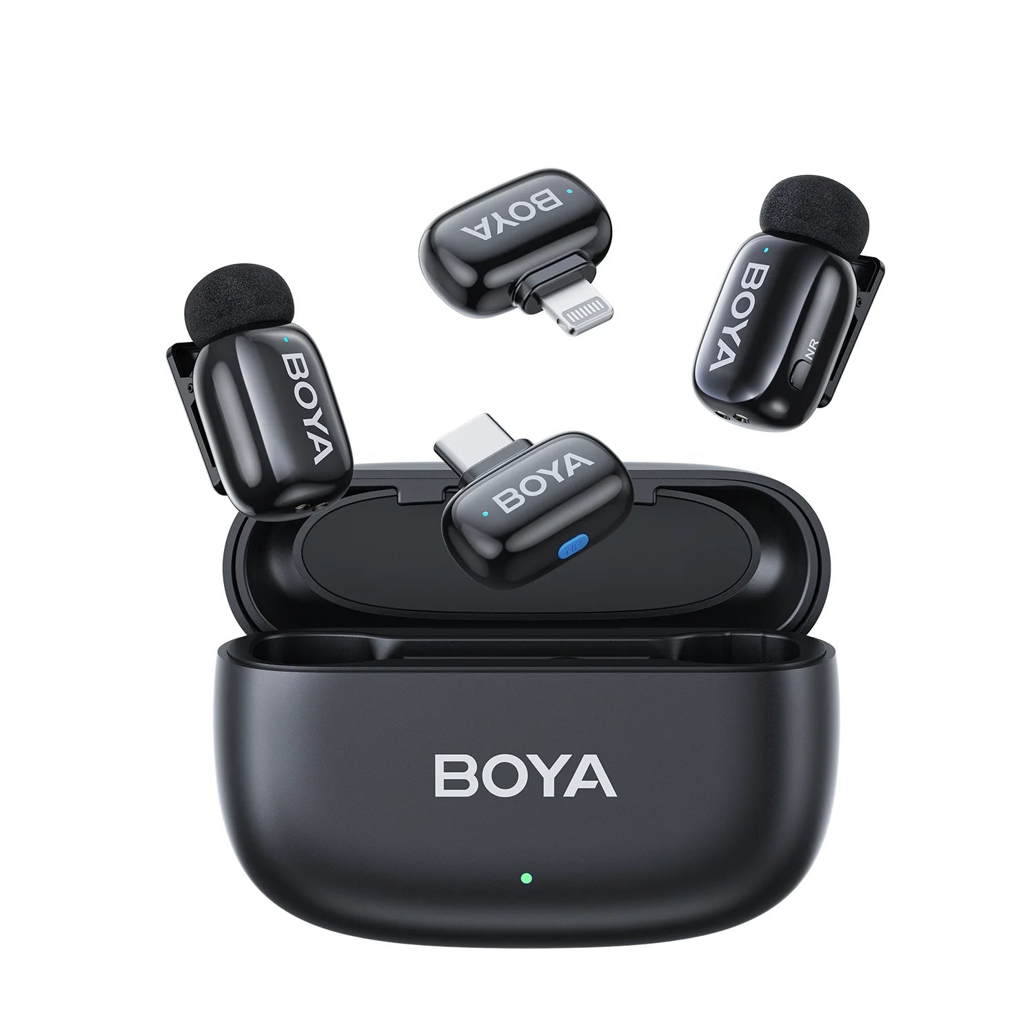 BOYA Mini Wireless Lavalier Microphone for iPhone, Android Type-C & Mirrorless Camera Recording Pro