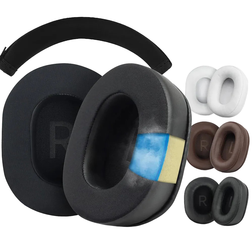 Premium Replacement Audio-Technica Oval Ear Pads Cushions for Over-Ear Headphones Various Materials