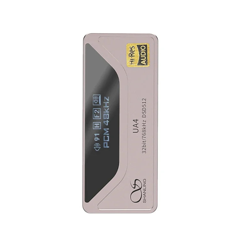 High-Resolution Portable USB DAC AMP with Balanced Outputs and Display for Headphones and Audio Devices