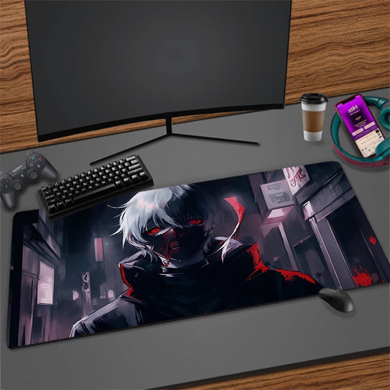 Large Anime Gaming Mouse Pad Non-Slip Rubber Mat for Keyboard and Desk, Multiple Sizes Available