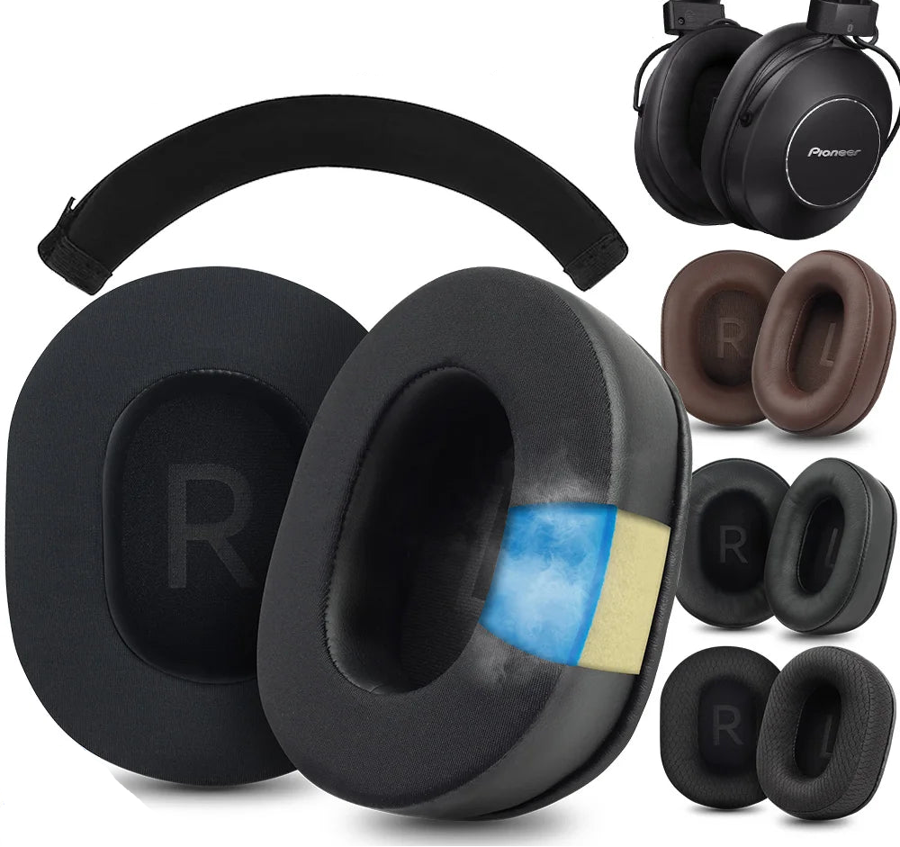 Premium Replacement Ear Pads and Headband Cushions Pioneer SE-MS5T MS7BT-K MS9BN-K Headphones