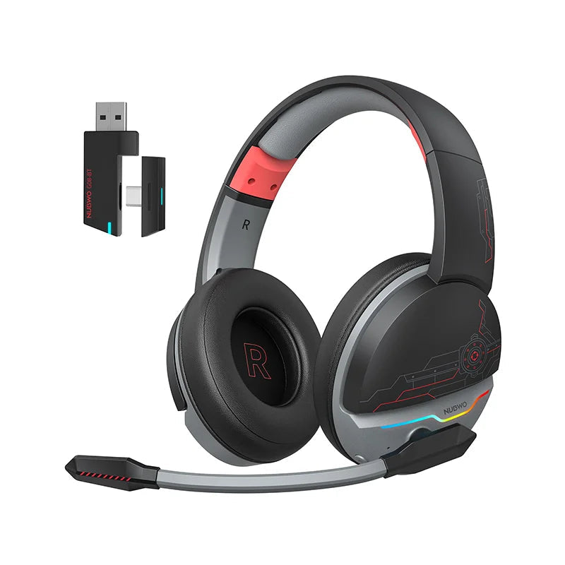 Dual Wireless Gaming Headset with Mic for PS5 PS4 PC Mobile and Switch