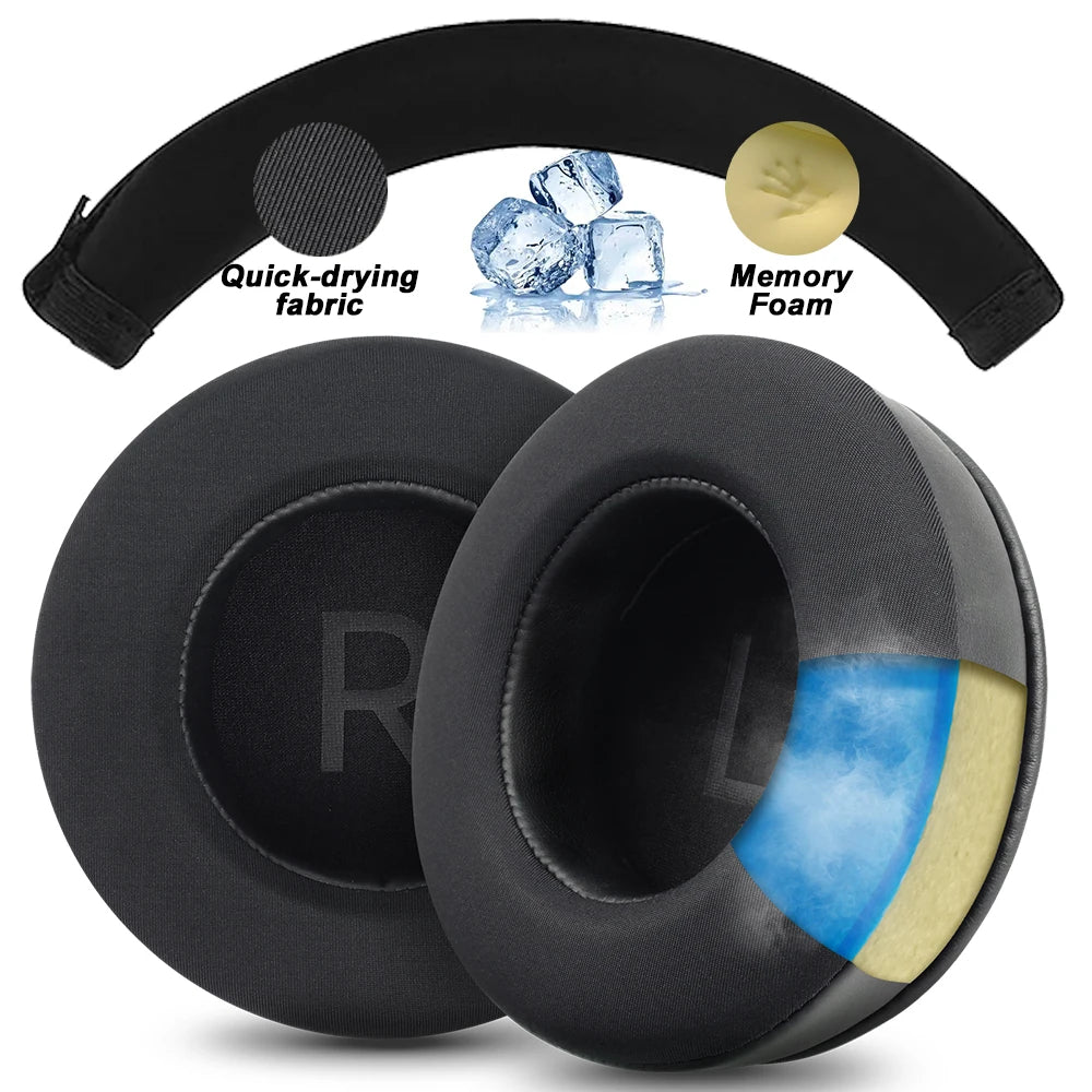 Premium Replacement Earpads Compatible with FiiO JT1 in Protein Leather, Mesh, Cloth and Velvet