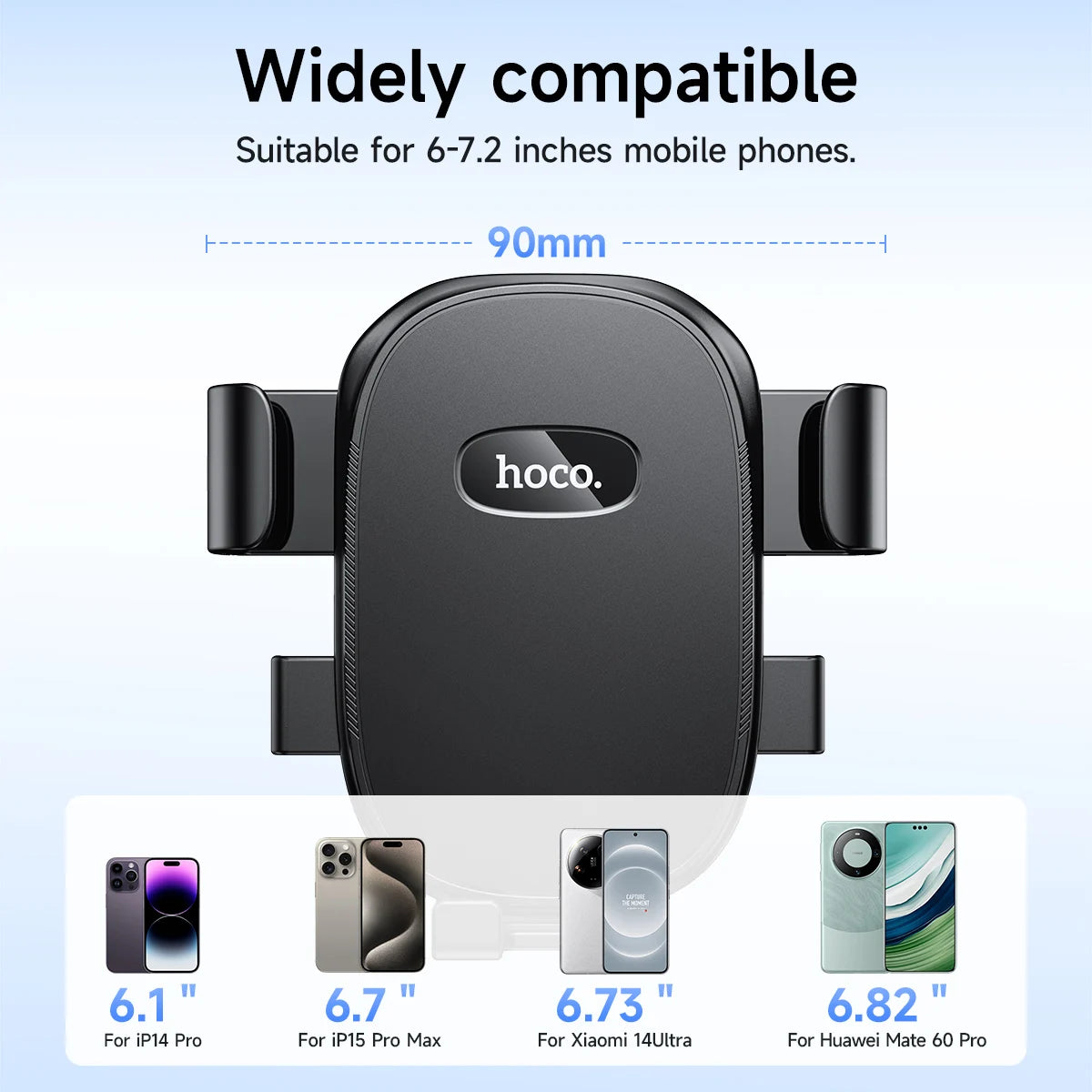 Universal 360° Rotating Motorcycle and Bicycle Phone Holder Clip Mount for Large Smartphones