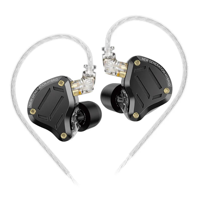 Premium Metal In-Ear Monitor Earphones with 4-Level Tuning and Detachable Cable for Studio Sound