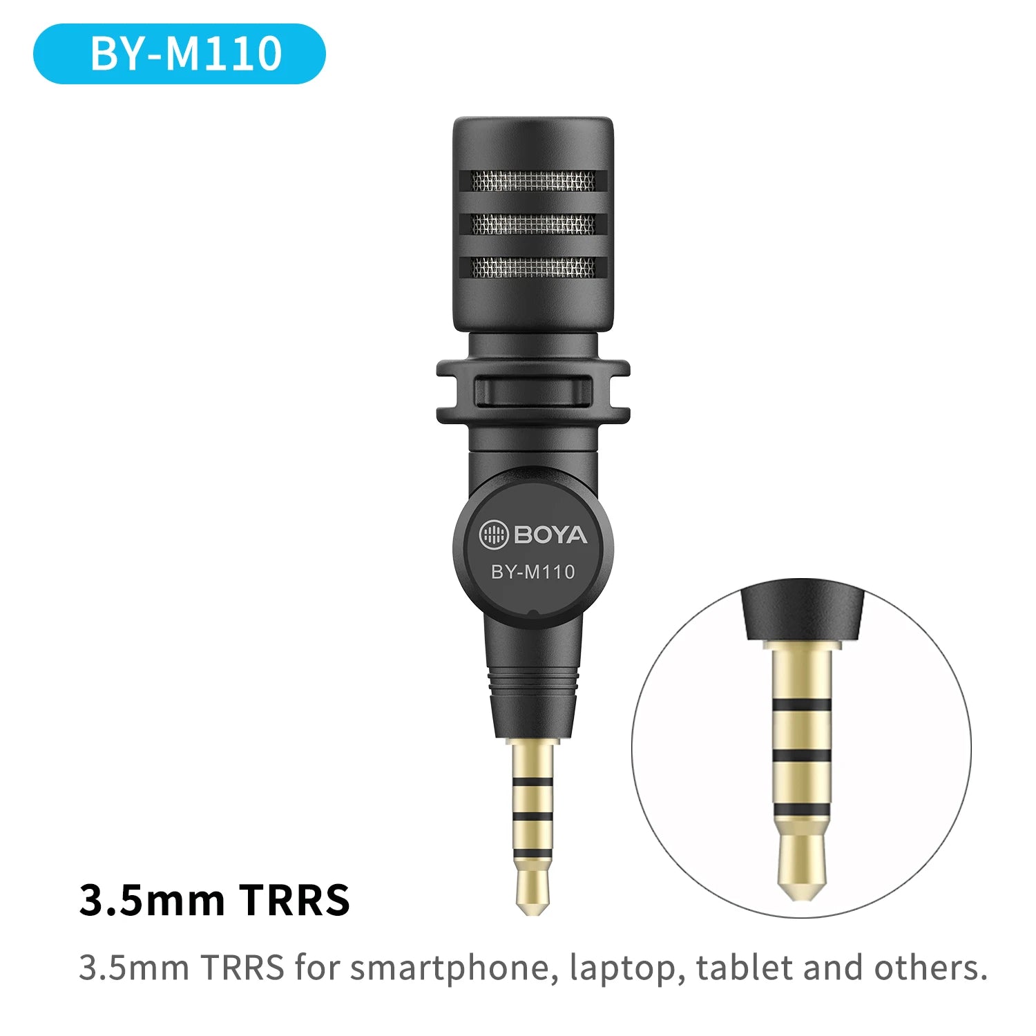 Mini Plug and Play Lavalier Microphone for Phone Camera and PC Live Streaming Vlogging Recording