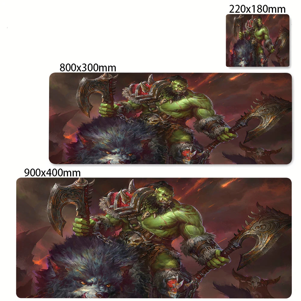Extended Non-slip Gaming Mouse Mat with Wrist Support for Desk and Keyboard, Multiple Sizes Available
