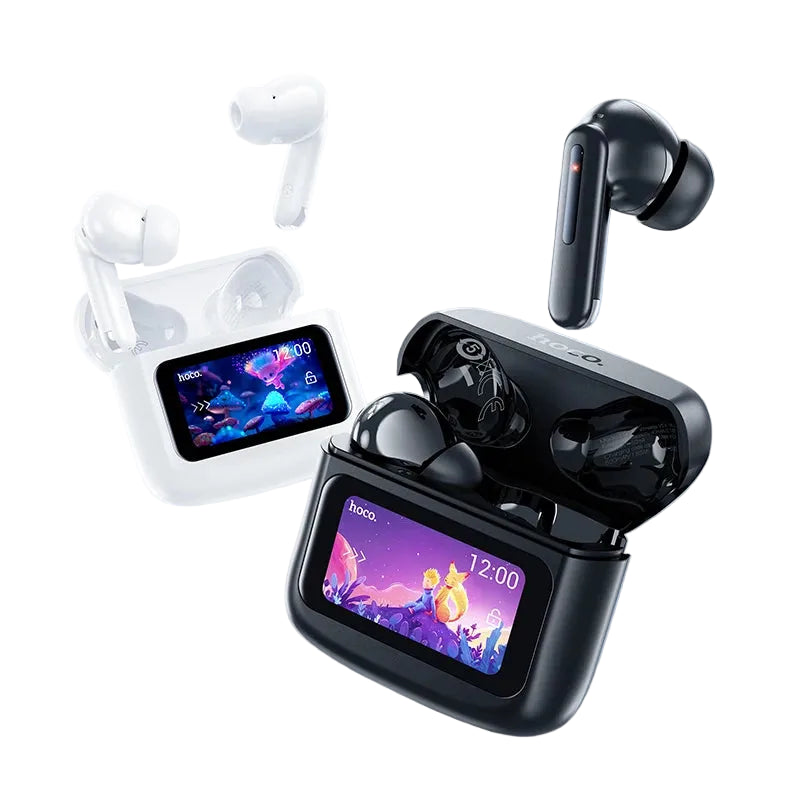 Wireless Bluetooth 5.4 Earbuds with LED Touch Screen Charging Case HiFi Stereo Earphones with Mic