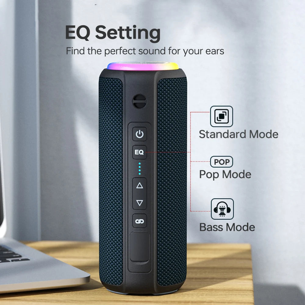 Portable Bluetooth Speaker with 40W Output, 360 Surround Sound, Deep Bass and IPX7 Waterproof