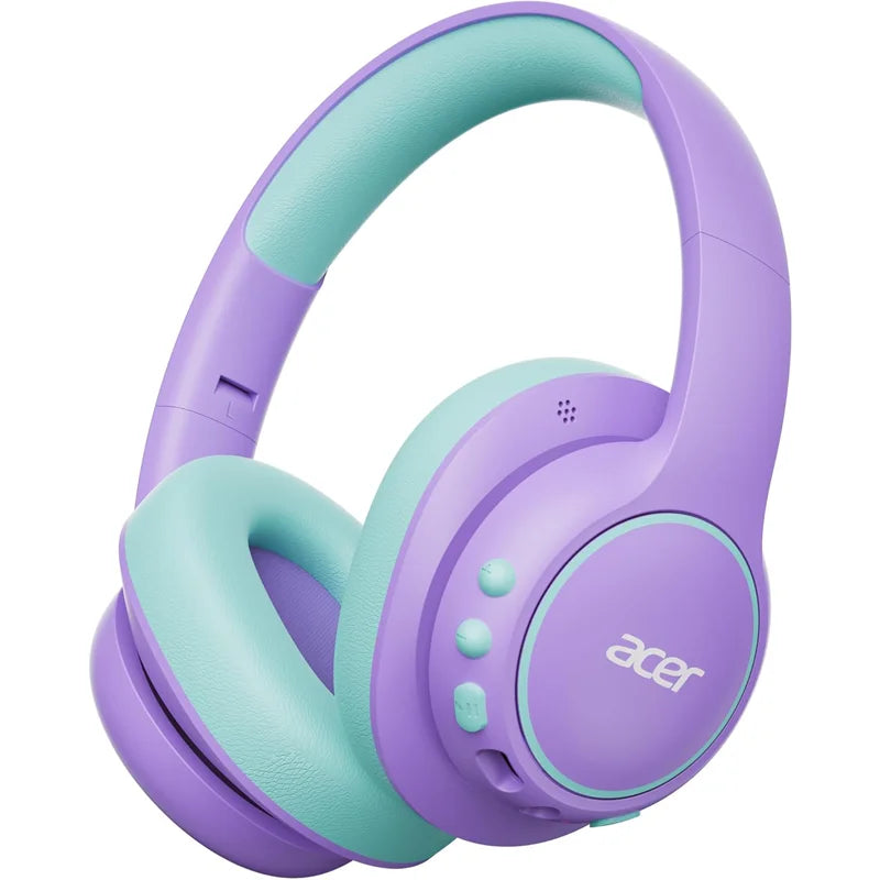 Kids Bluetooth Over Ear Headphones with Mic Safe Volume and Fast USB C Charging