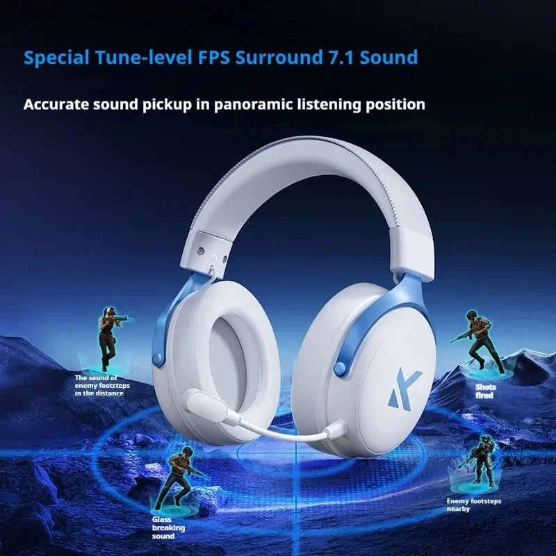 MCHOSE V9 Pro Wireless Gaming Headphones Bluetooth 5.3 with 7.1 Surround and 250Hr Battery
