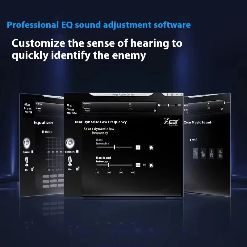 MCHOSE V9 Pro Wireless Gaming Headphones Bluetooth 5.3 with 7.1 Surround and 250Hr Battery