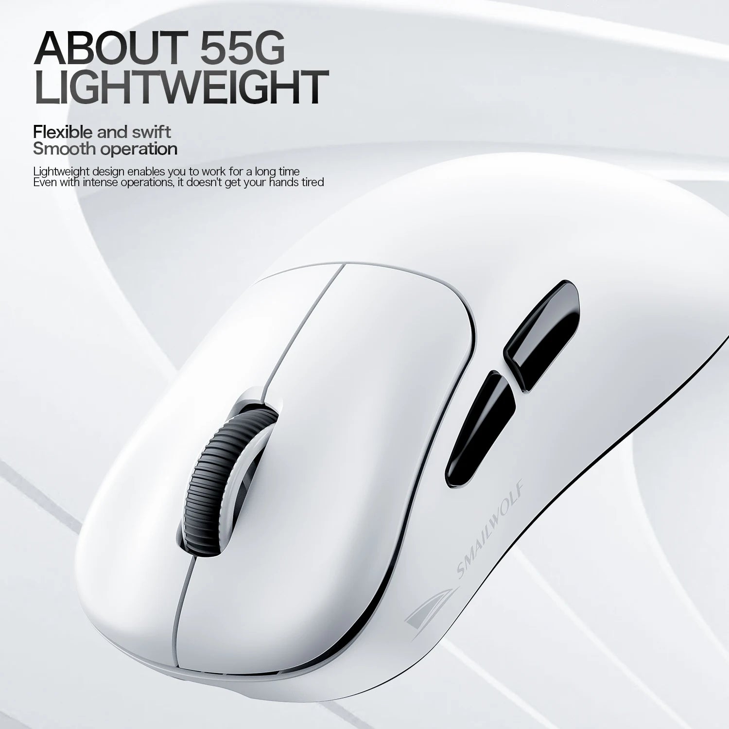 Lightweight Wireless Gaming Mouse with Bluetooth and Three Mode Connectivity for Laptops