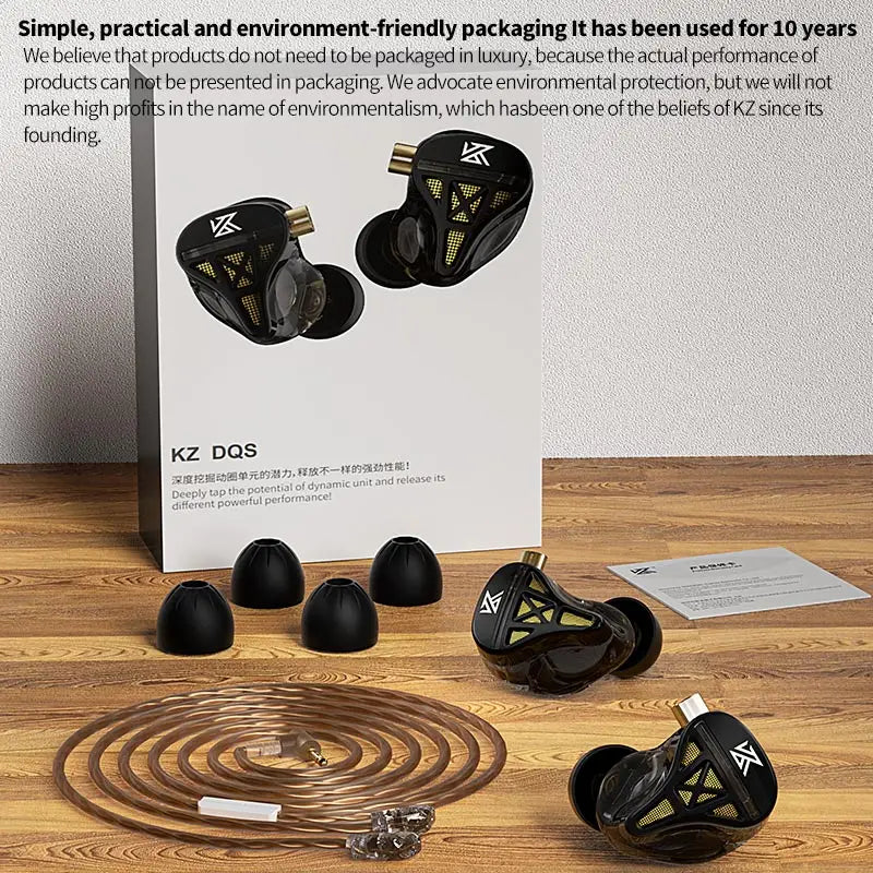 Metal In Ear Wired Earphones with Detachable Cable and Microphone for Music and Gaming